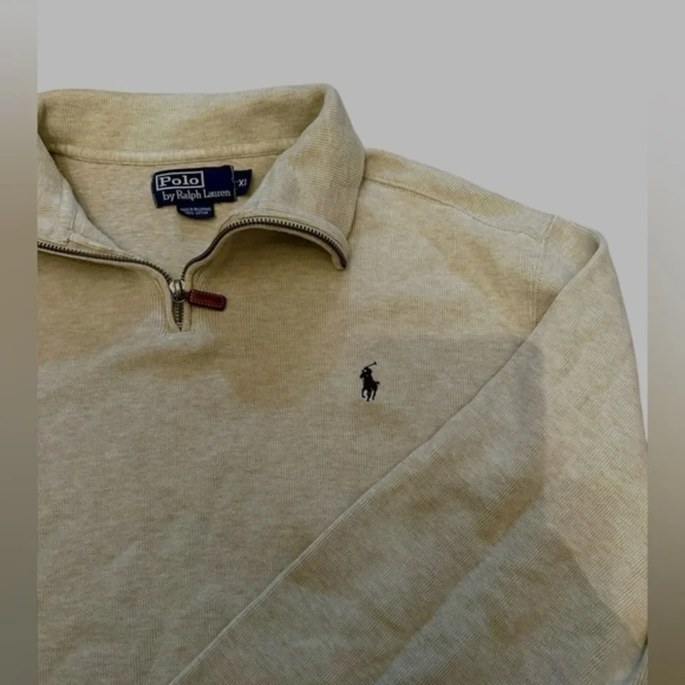 Polo by Ralph Lauren Estate-Rib Mockneck Pullover - Mens Size XL - Tan